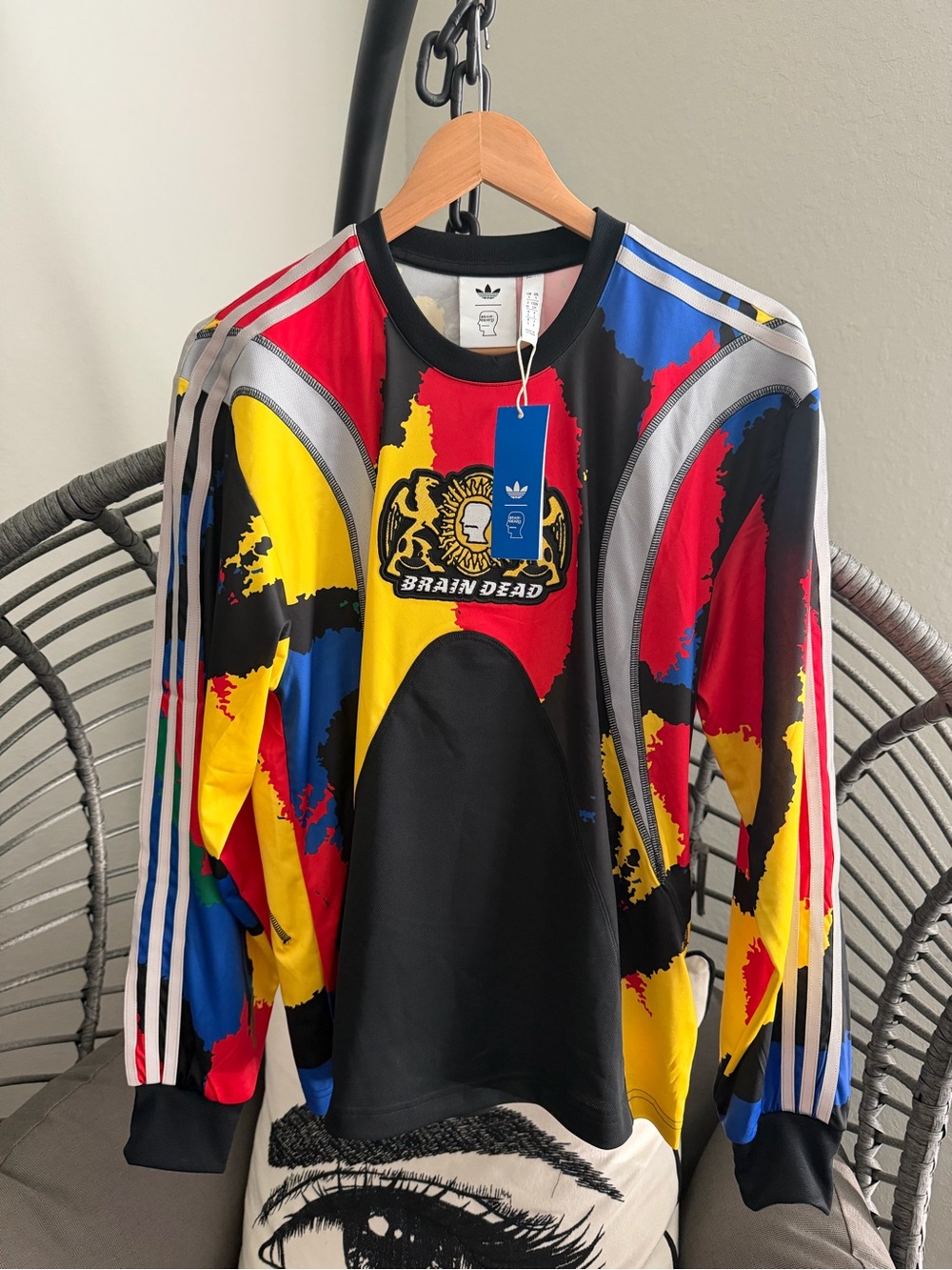 Adidas x Brain Dead Multicolor Graphic Long Sleeve Top